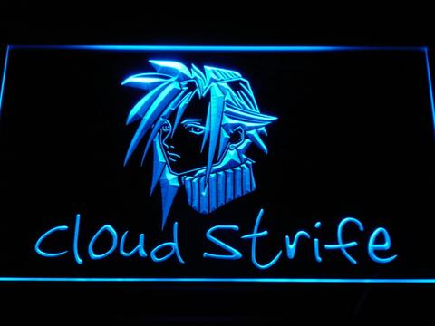 Cloud Strife Final Fantasy 7 LED Neon Sign